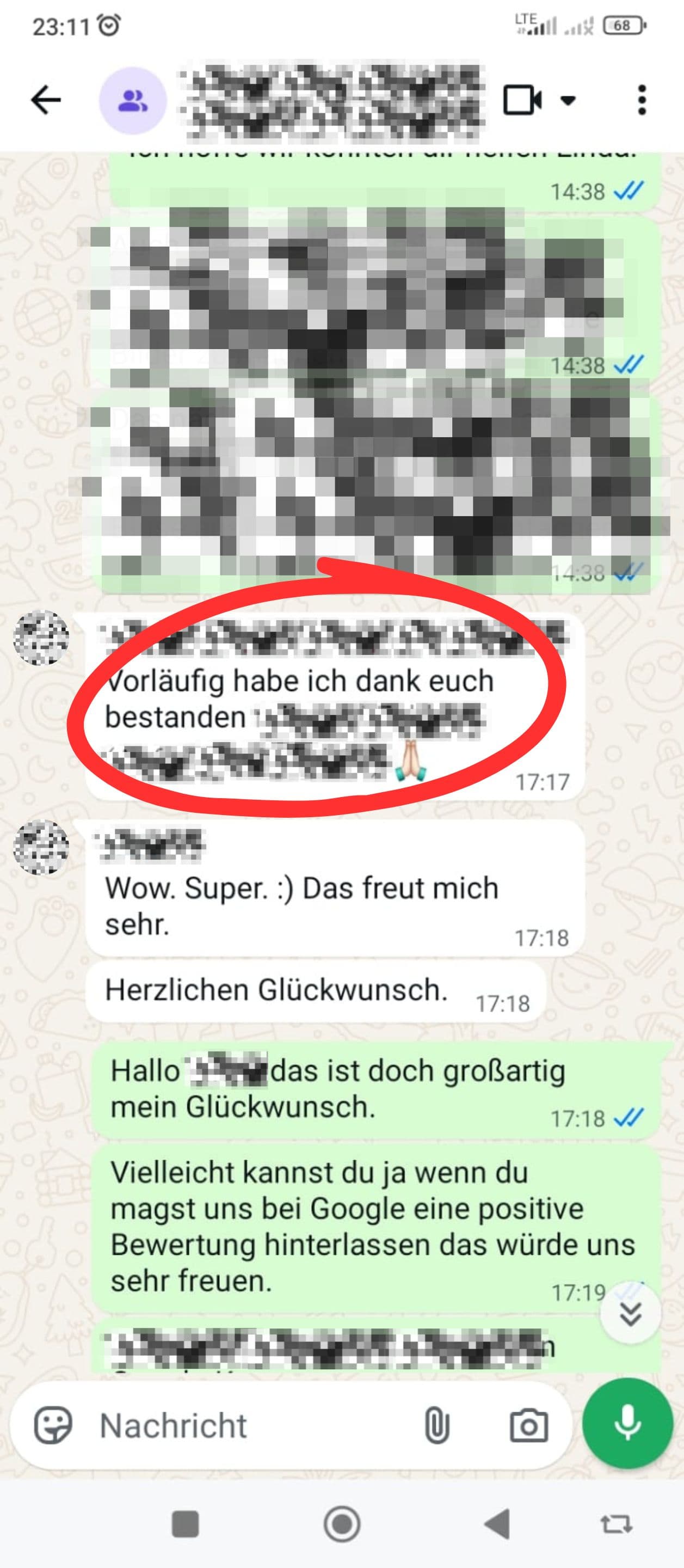 Rückmeldung 8